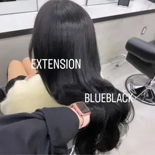 ロング カラー エクステ🩵ブリーチ 韓国ヘア🩵KAEのヘアスタイル