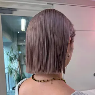 ショート ハイトーン×デザイン 似合わせ/Yoheiのヘアスタイル