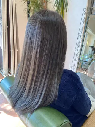 ロング カラー 石井 佑樹のヘアスタイル