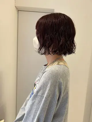 ショート カラー パーマ 、 、のヘアスタイル