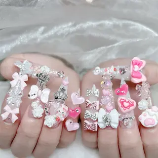 ネイル MoMoA Nail ネイル長さ出し専門店のネイルデザイン