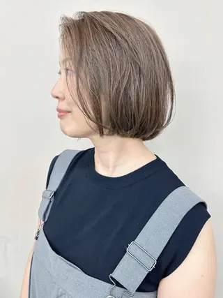 ショート 小顔ボブ/お悩み解決 /ボブパーマ/とういのヘアスタイル