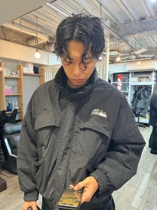 カラー パーマ メンズ 【池袋/スパイキー ショート】ⓝⓘⓜⓤのヘアスタイル