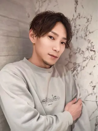 ショート パーマ メンズ AMAND’OR所属・齊藤 安弘のヘアスタイル