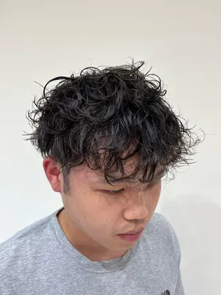 パーマ メンズ ボブ/髪質改善 jionのヘアスタイル