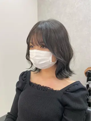 ミディアム カラー 髪質改善 ヒデのヘアスタイル