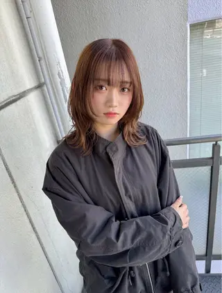 ミディアム カラー 【.ico】心斎橋 飛田ゆうきのヘアスタイル