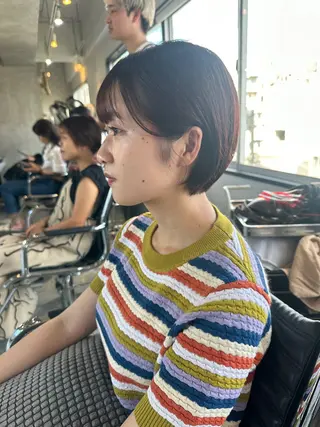 ショート カラー ヘアアレンジ stylist/蛯谷 珠里のヘアスタイル