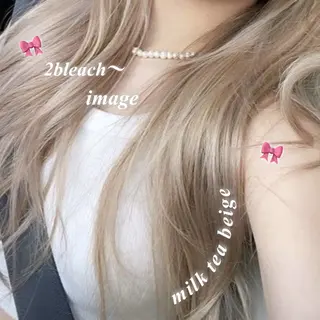 ロング 韓国ガーリー🤍ハイ トーン🤍Ayanaのヘアスタイル