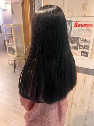 ロング カラー 顔周りカット/ボブ/ ツヤ髪/coconaのヘアスタイル