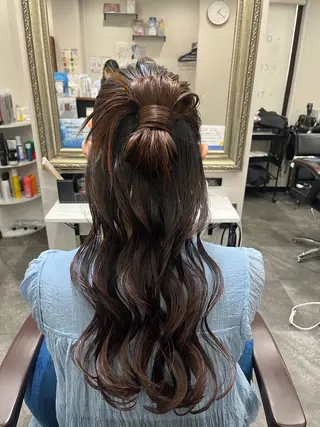 ロング ヘアアレンジ 籾木 美優のヘアスタイル