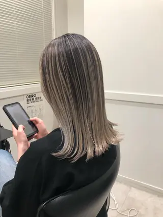 ミディアム カラー メンズ特化 パーマ/オザワのヘアスタイル