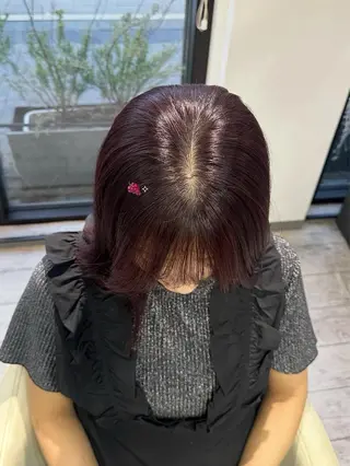 ミディアム カラー GIFT所属・橋本叶夢/ ショートヘア/透け感のヘアスタイル