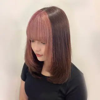 カラー なつ / ハイライト / 髪質改善カラーのヘアスタイル