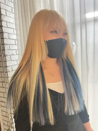 ロング 艶ハイトーン👑♡ NATSUKIのヘアスタイル