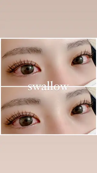 マツエク・マツパ swallow 奈良西大寺店のマツエク・マツパデザイン