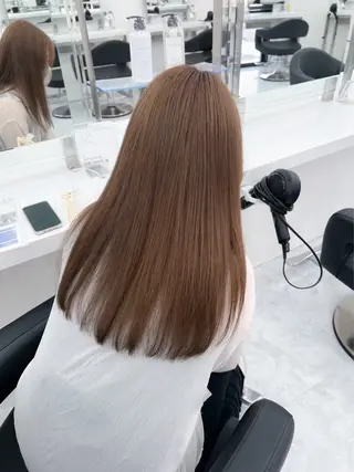 ロング 大人上品🤍透明感 ベージュ🤍REOのヘアスタイル