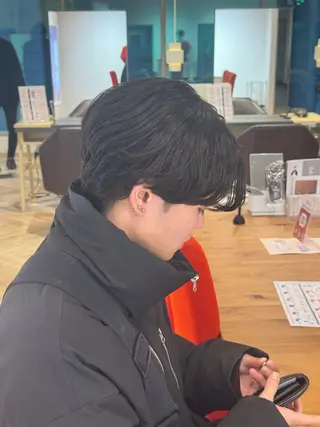 ショート メンズ メンズ特化/ センターパート/八谷のヘアスタイル