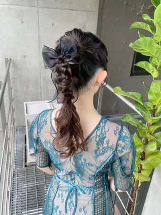 ロング ヘアアレンジ ヘアセット ✴︎Mai✴︎銀座のヘアスタイル