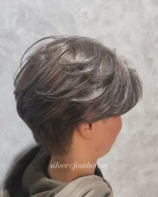 ショート カラー メンズ 上福大翔 【美髪縮毛矯正】のヘアスタイル