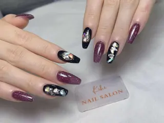 ネイル ユリ🎀長さだし/ パラジェル/持ち込みのネイルデザイン