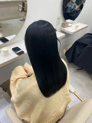 ロング 艶髪/縮毛矯正/ Core mikuaのヘアスタイル