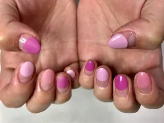 ロング パーマ ヘアアレンジ ネイル マツエク・マツパ Sunny side nailのネイルデザイン