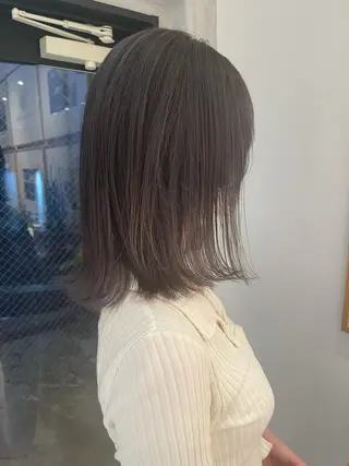 ミディアム カラー ラベンダー/レイヤー スタイル🤎mamiのヘアスタイル