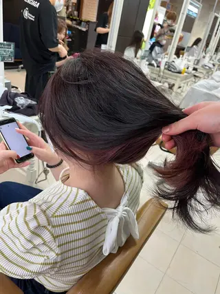 セミロング カラー attrait平塚所属・カラーソムリエ🎨 seina🪐のヘアスタイル