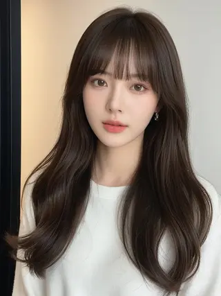 ロング 新宿/韓国メンズ RIKUパーマのヘアスタイル