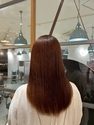 カラー 縮毛矯正💕艶カラー 金川萌萌のヘアスタイル