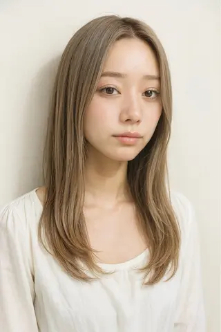 セミロング SALOWIN(サロウィン)広島並木通り所属・田村和範/似合わせ カラー/縮毛矯正のヘアスタイル