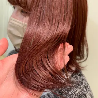 ミディアム 艶カラー/暖色カラー /透明感/ryutoのヘアスタイル