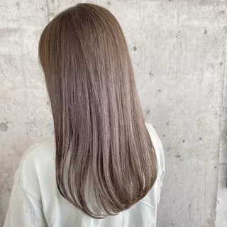 セミロング カラー 似合わせカラー🫶 小川千波のヘアスタイル