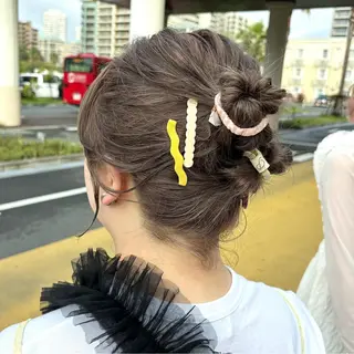 ショート カラー 梅田美容室 山崎海波のヘアスタイル