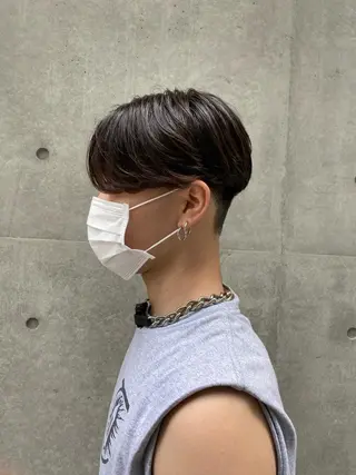 ショート パーマ メンズ 鈴木直之/ハイトーン /ボブ/美髪矯正のヘアスタイル