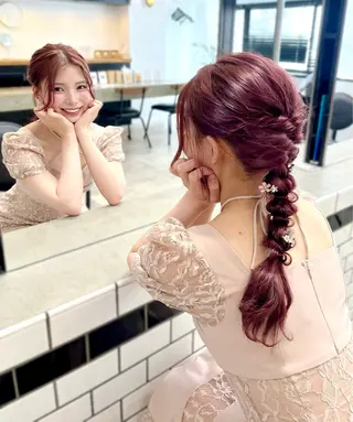 ロング ヘアアレンジ 縮毛矯正特化⌇﻿髪質 改善⌇﻿じゅあんのヘアスタイル