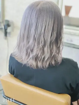 ミディアム ank classic hair【アンククラシックヘアー】所属・バレイヤージュ ハイライト　齋藤祐哉のヘアスタイル