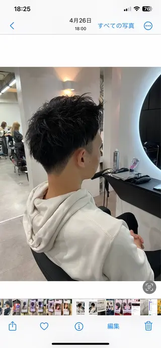 メンズ 友田 千栄のヘアスタイル