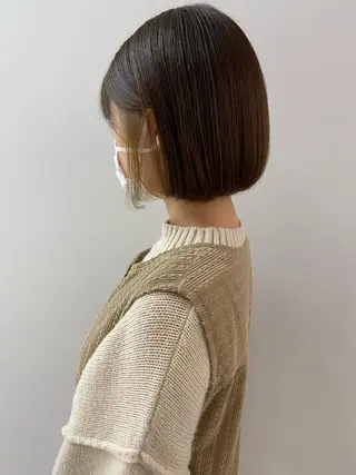 ショート カラー lar 立川南口所属・レイヤーボブ/ボブ 仲川和人のヘアスタイル