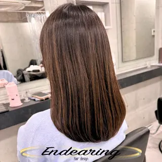 カラー 柳田 怜那/銀座 Endearingのヘアスタイル