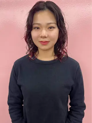 ミディアム KIJI所属・haruka /透明感カラーのヘアスタイル