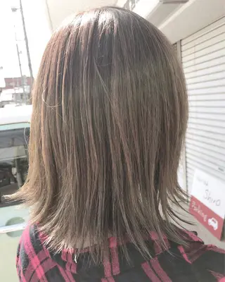 ミディアム カラー レイヤーカット匠 イソザキノリユキのヘアスタイル