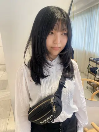 セミロング knock所属・knock　國友 華乃のヘアスタイル