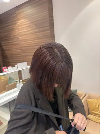 ミディアム カラー ハイトーンカラー☁️ 西條 楓花のヘアスタイル