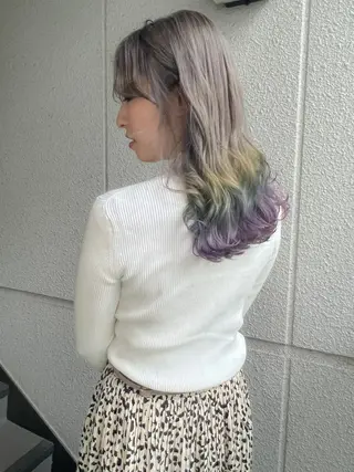 セミロング カラー カラーパティシエ facce🌼ikoのヘアスタイル