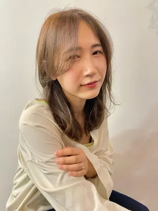 ミディアム カラー ツヤ美髪💐 髪質改善/高山愛来のヘアスタイル