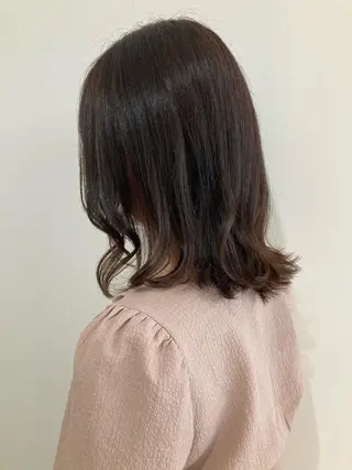 ミディアム カラー お洒落パーマ/ 艶カラー/michiのヘアスタイル