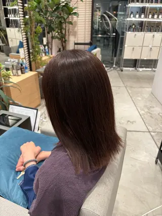 ミディアム カラー stair:case 加藤由都のヘアスタイル