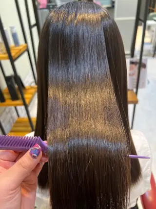 ロング カラー 髪質改善トリートメントループス大倉山店所属・けい もえこのヘアスタイル